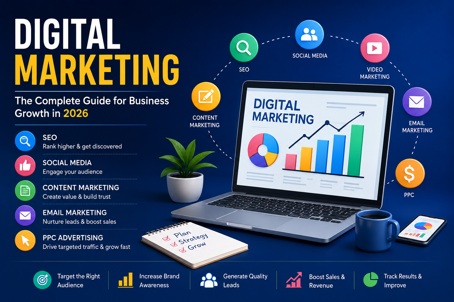 Digital marketing SEO and social media